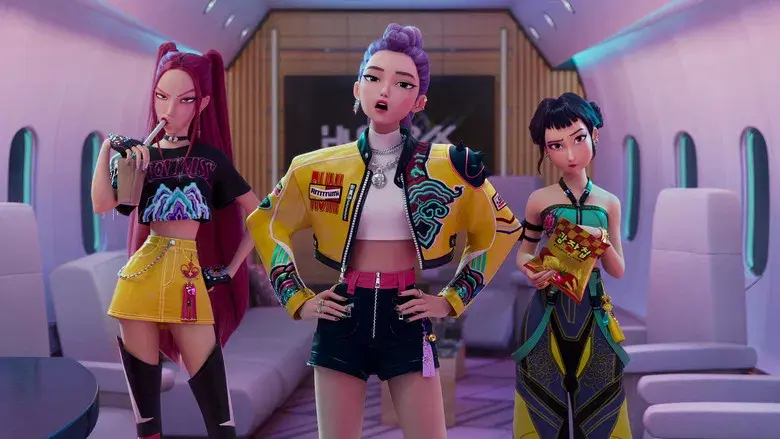 Las guerreras k-pop - Fondo