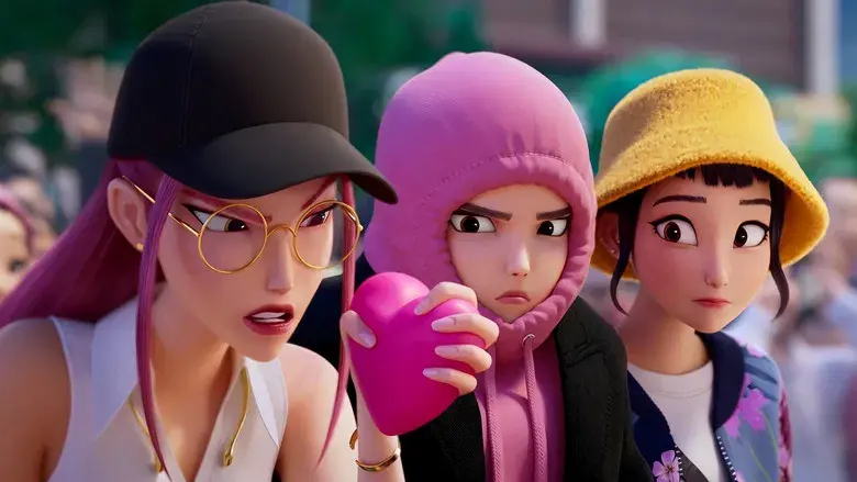 Las guerreras k-pop - Fondo