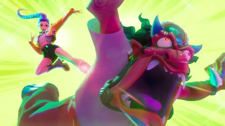 Las guerreras k-pop - Fondo