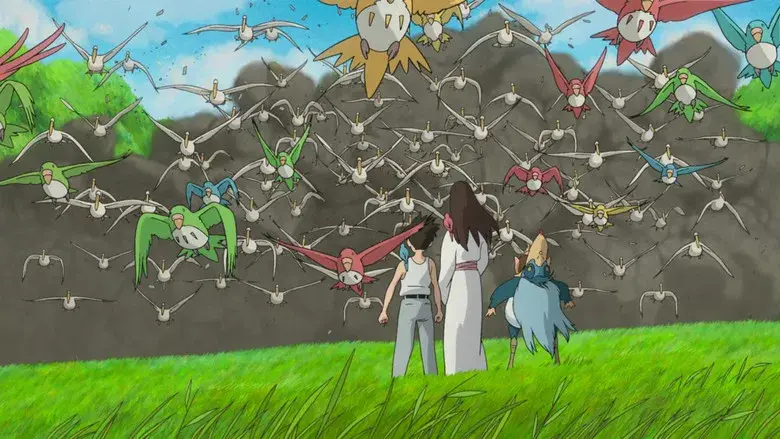 El chico y la garza - Fondo