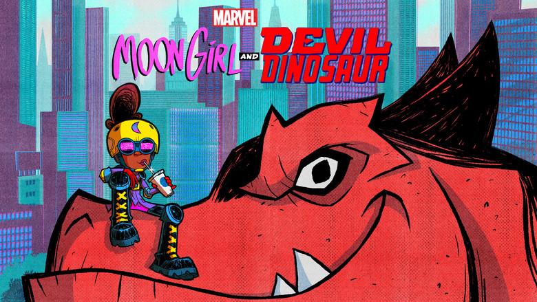 Marvel's Moon Girl y Dinosaurio Diabólico - Fondo