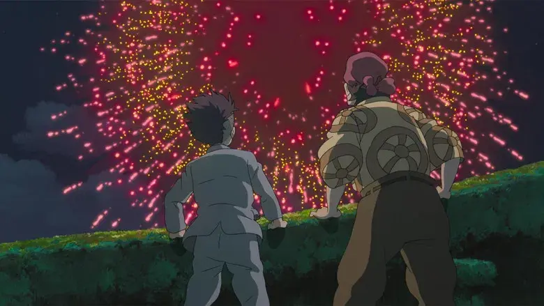 El chico y la garza - Fondo