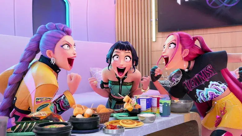 Las guerreras k-pop - Fondo