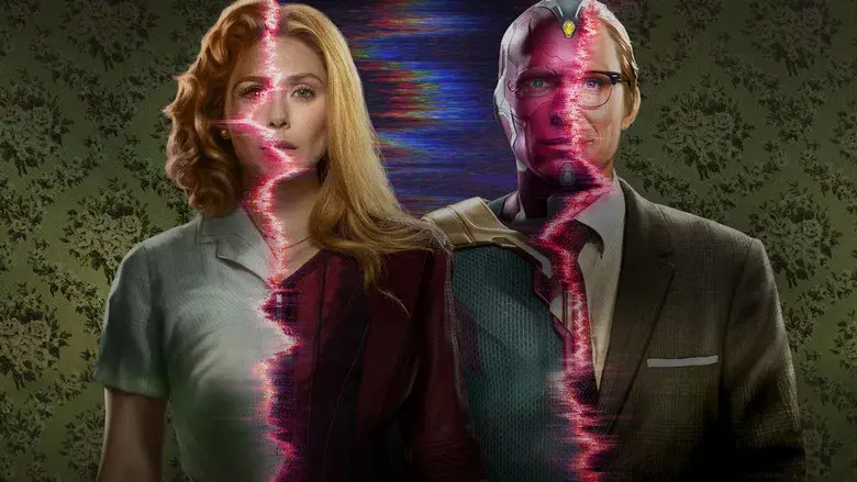 Bruja Escarlata y Visión - Fondo