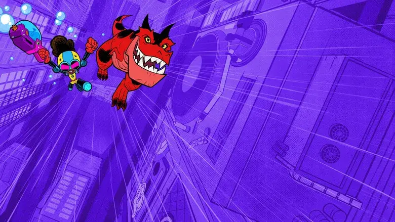 Marvel's Moon Girl y Dinosaurio Diabólico - Fondo