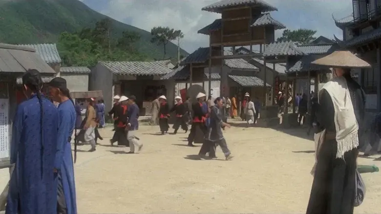 La guillotina voladora - Fondo