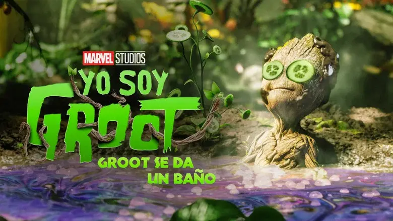 Groot se da un baño - Fondo