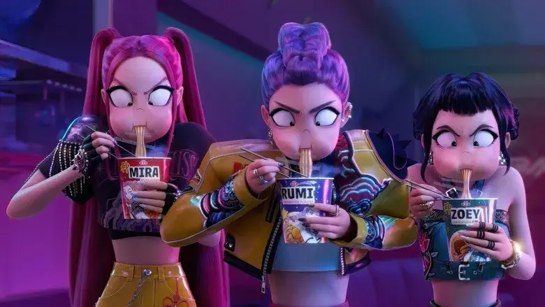 Las guerreras k-pop - Fondo