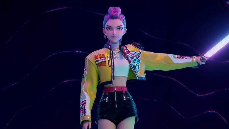 Las guerreras k-pop - Fondo