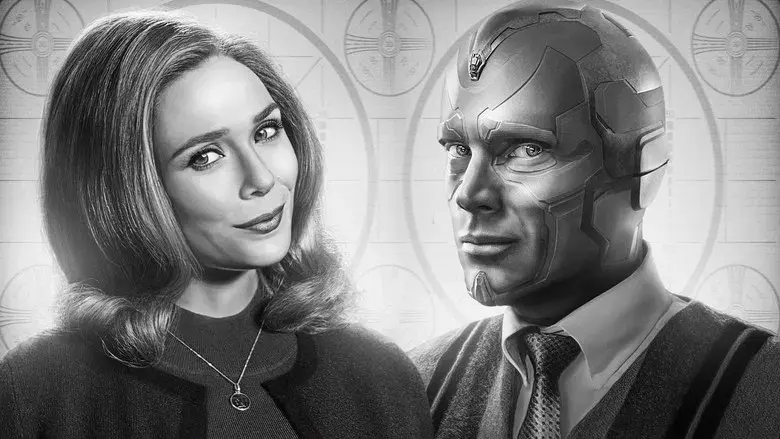 Bruja Escarlata y Visión - Fondo