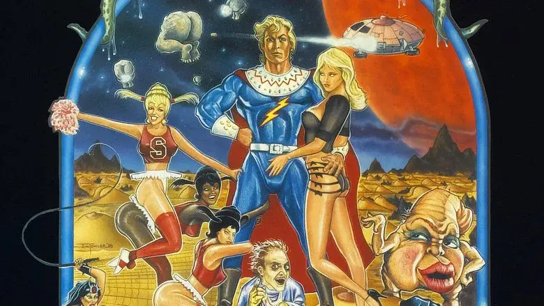 Flesh Gordon Meets the Cosmic Cheerleaders - Fondo