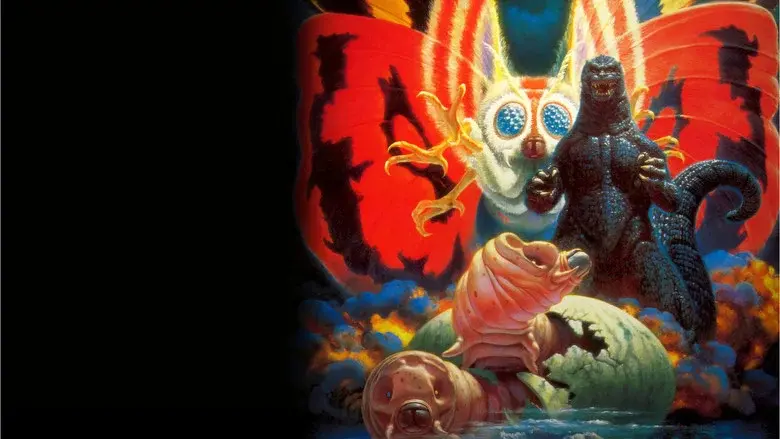 Godzilla contra Mothra - Fondo