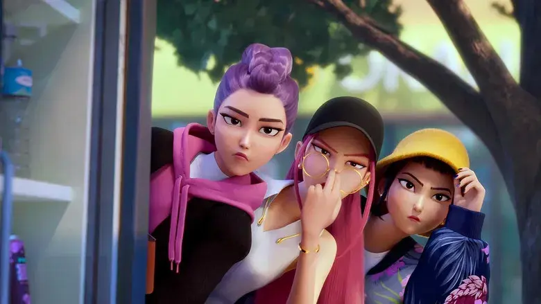 Las guerreras k-pop - Fondo