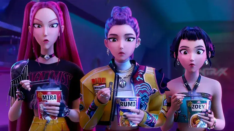 Las guerreras k-pop - Fondo