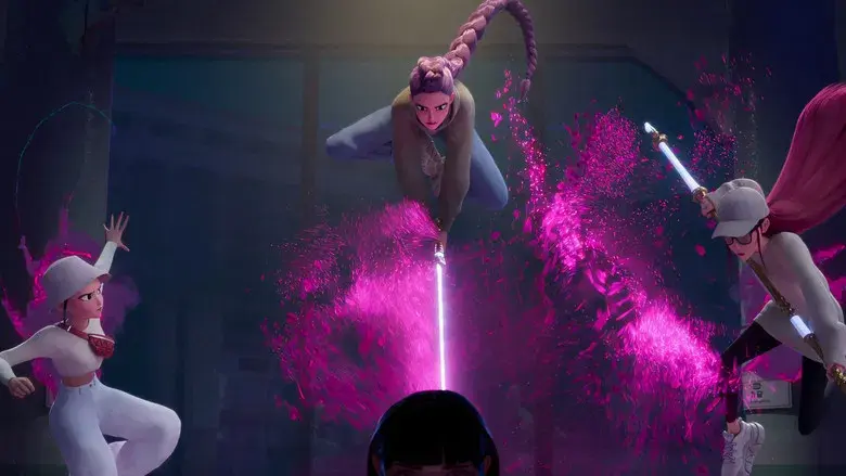 Las guerreras k-pop - Fondo