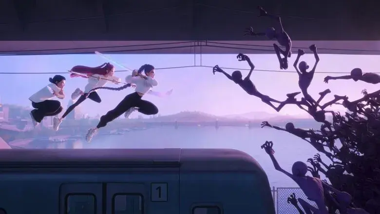 Las guerreras k-pop - Fondo