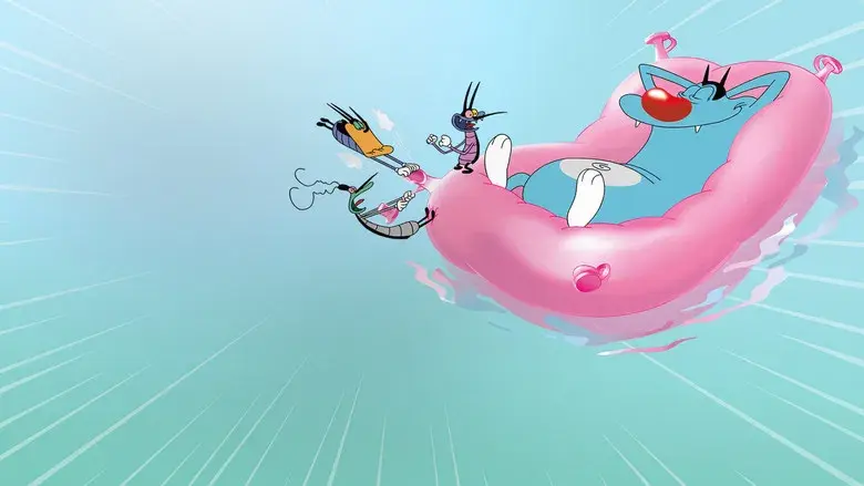 Oggy y las cucarachas - Fondo