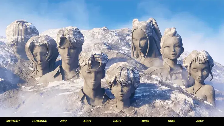 Las guerreras k-pop - Fondo