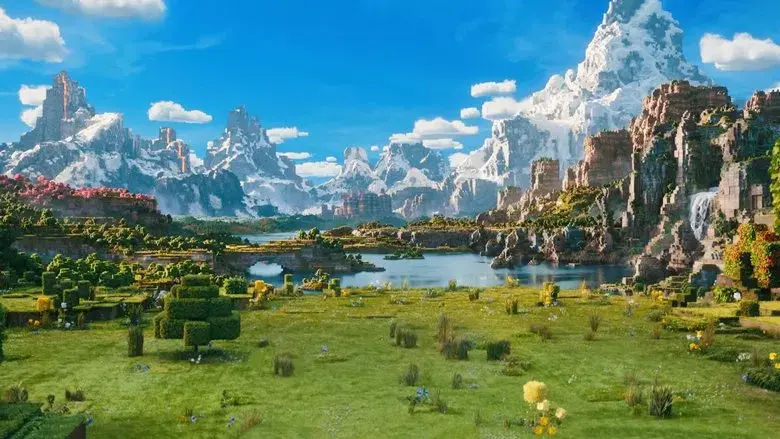 Una película de Minecraft - Fondo