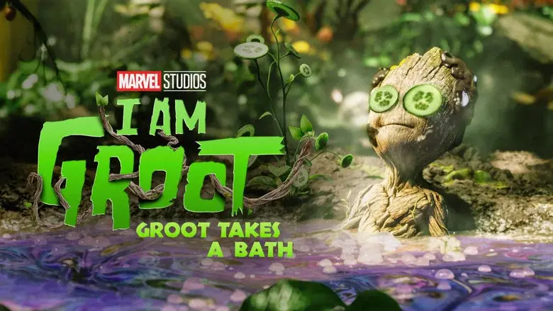 Groot se da un baño - Fondo