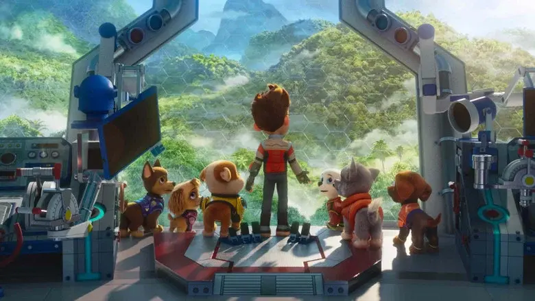 La Patrulla Canina: La dino película - Fondo