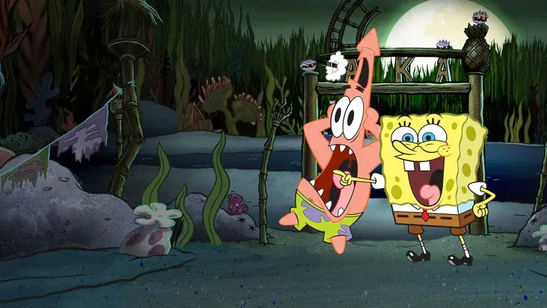 Bob Esponja: Campamento del Terror - Fondo