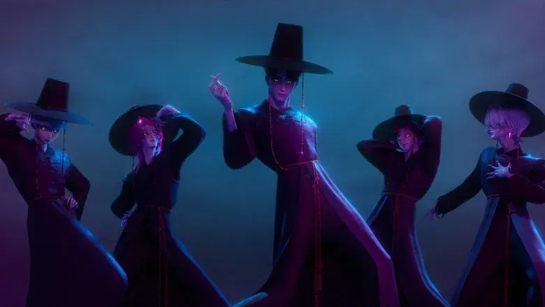 Las guerreras k-pop - Fondo