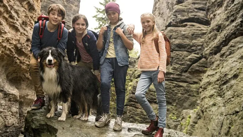 Los cinco y el valle de los dinosaurios - Fondo