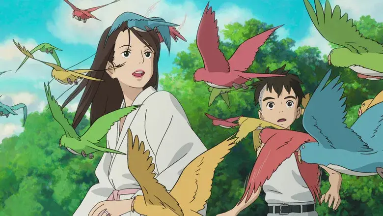 El chico y la garza - Fondo