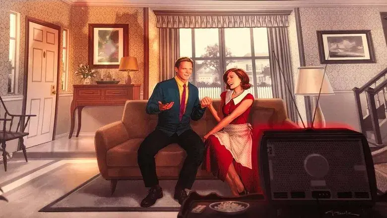 Bruja Escarlata y Visión - Fondo