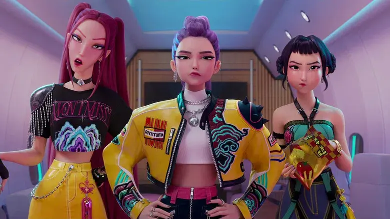 Las guerreras k-pop - Fondo