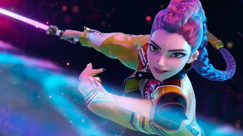 Las guerreras k-pop - Fondo