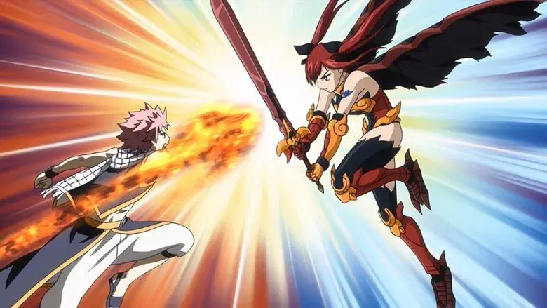 Natsu vs Erza