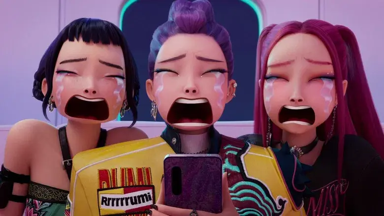 Las guerreras k-pop - Fondo