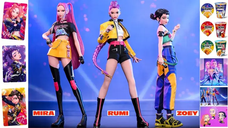 Las guerreras k-pop - Fondo