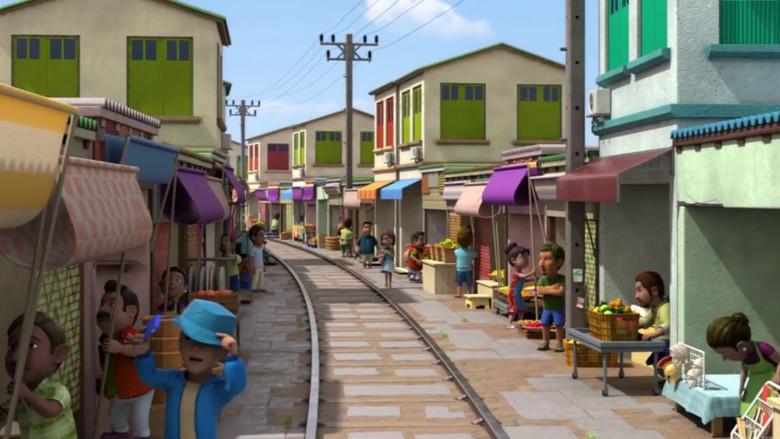 Locura en el mercado de Maeklong