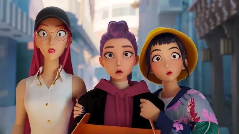 Las guerreras k-pop - Fondo