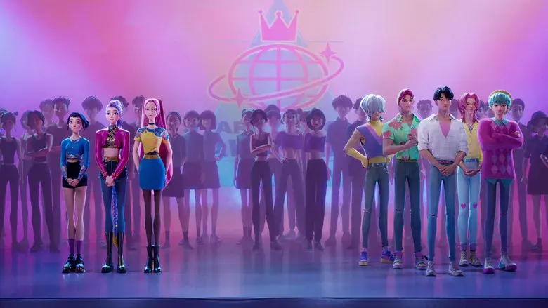 Las guerreras k-pop - Fondo