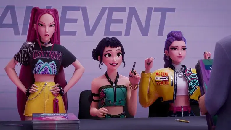 Las guerreras k-pop - Fondo