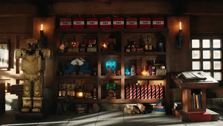 Una película de Minecraft - Fondo