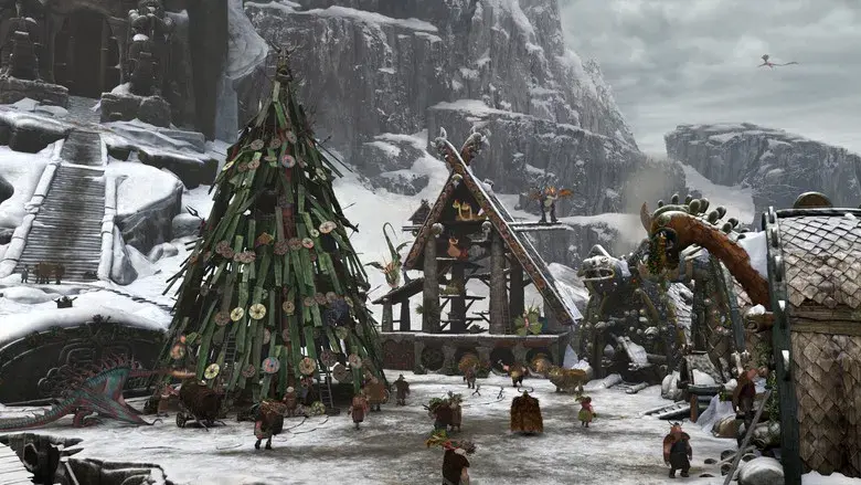 Dragones: El regalo de Furia Nocturna - Fondo