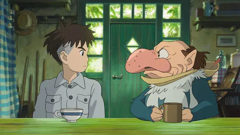 El chico y la garza - Fondo