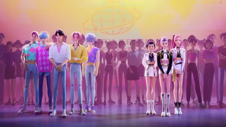 Las guerreras k-pop - Fondo