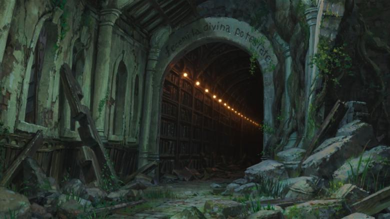 El chico y la garza - Fondo