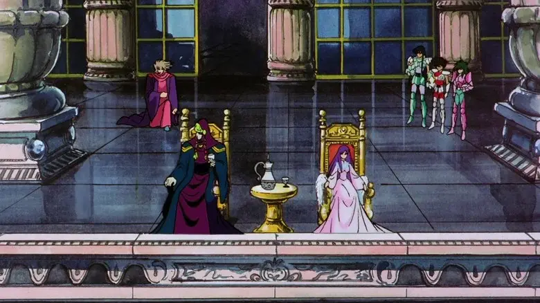 Los Caballeros del Zodiaco: La batalla de los dioses - Fondo