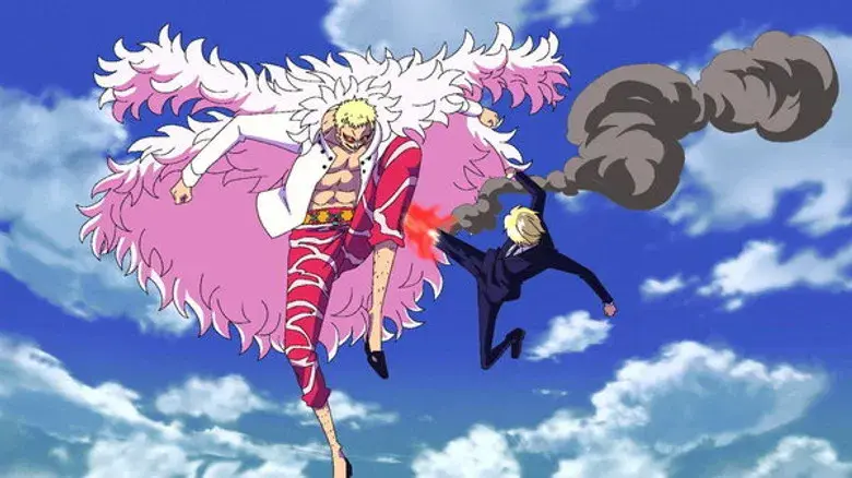 ¡El gran choque! Sanji contra Doflamingo