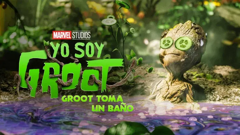 Groot se da un baño - Fondo