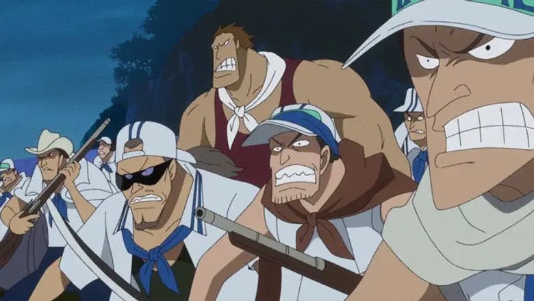 Un frente hambriento! ¡Luffy y los marines supernovas!