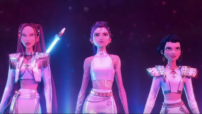 Las guerreras k-pop - Fondo