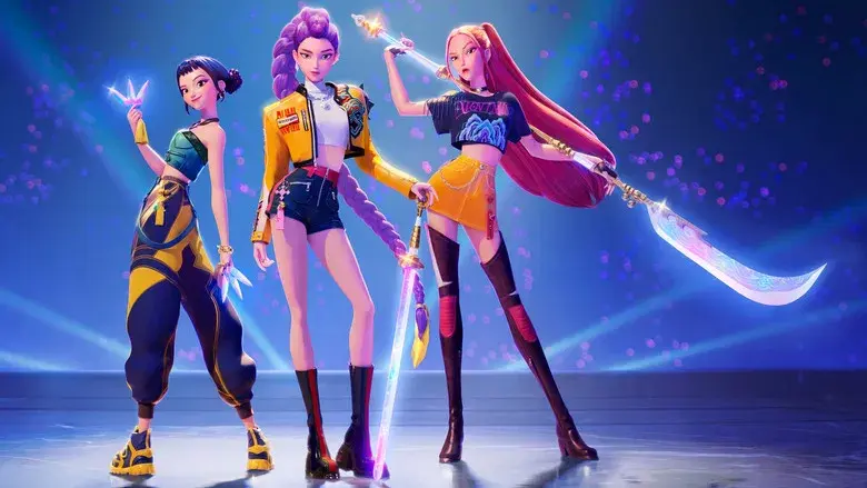 Las guerreras k-pop - Fondo